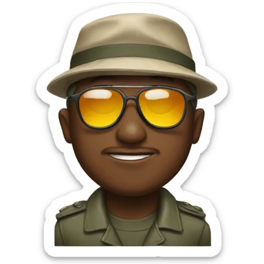 salute sunglasses sticker