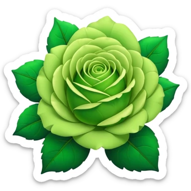 Green Rose sticker