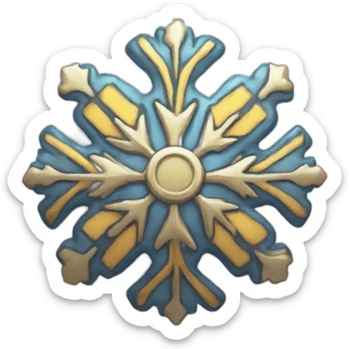 badge, medal, new year, snowflake, pokemon, picture, paint, draw sticker
