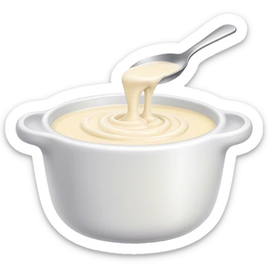 creamy White sauce  sticker