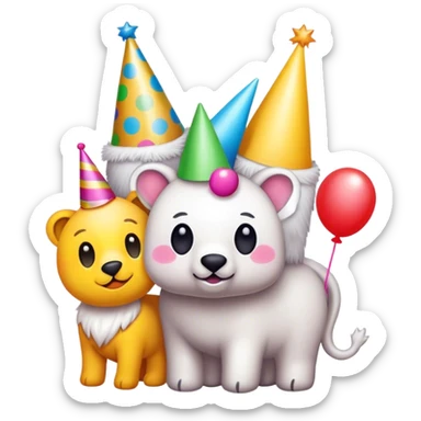Party animals  sticker