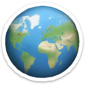 World and text with Agora sticker