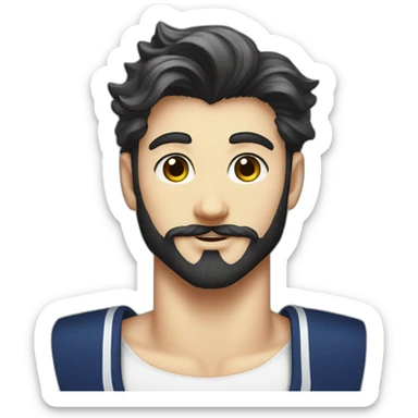 sailor moon with a beard sticker