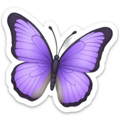 Lilac butterfly sticker
