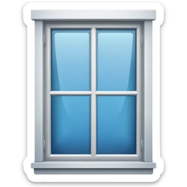 window being cleaned sticker