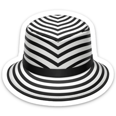 zebra print hat sticker