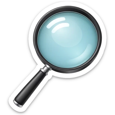 lupa de aumento sticker