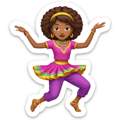 create a person emoji of Barcavibe is the superpower name Brings energy, momentum, and structure more fun and dancing more coloful sticker