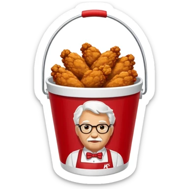 kfc bucket sticker