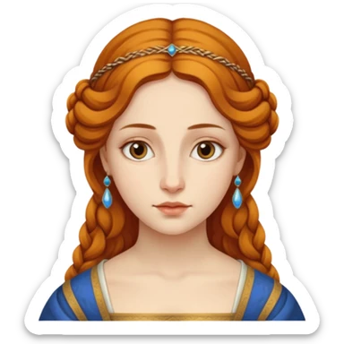 Renaissnace Mona Lisa painting sticker