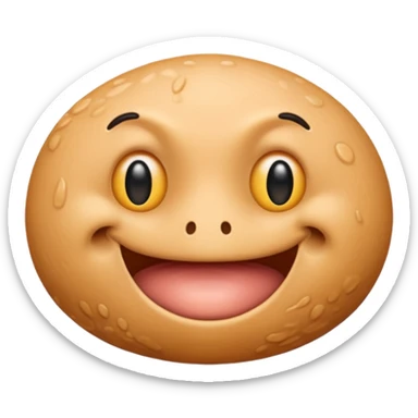 An emoji symbolizing a prostate sticker