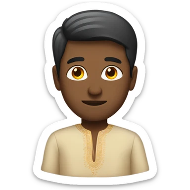 Person wearing a kurta  sticker
