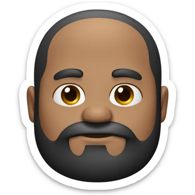 Hombre moreno de 45 años, peinado de lado, cabello negro, gordito sin barba sticker