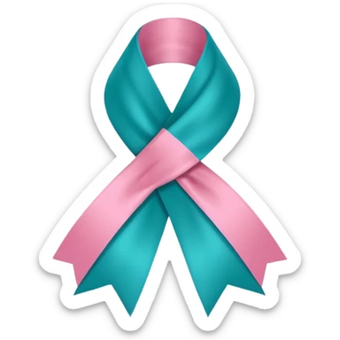Thyroid cancer ribbon sticker
