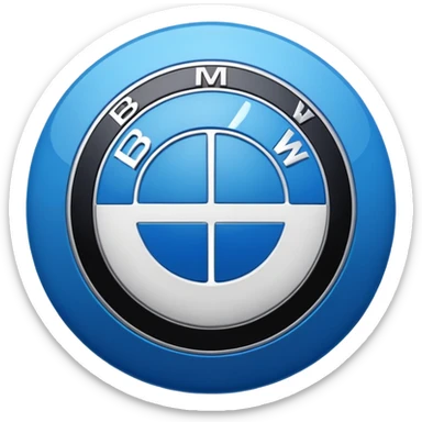 Bmw real logo sticker