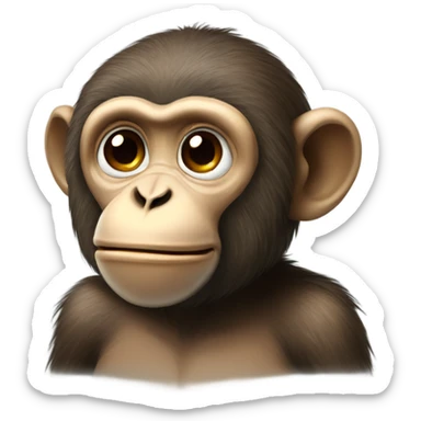 Monkey that sends a kiss sticker