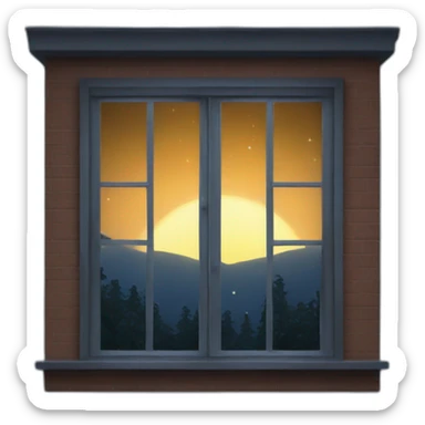 window to night sticker