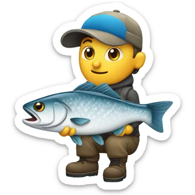 Ice fishing  sticker