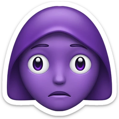grief emoji thats dark purple
 sticker