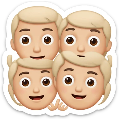 Nra Nra Nra meme with repetitive text and silly faces sticker