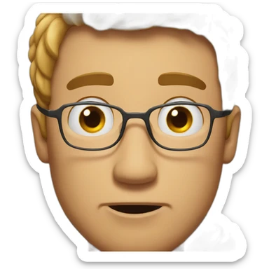 Man shocked by removing his glasses sticker