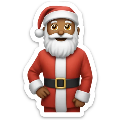 Santa 1st place sticker
