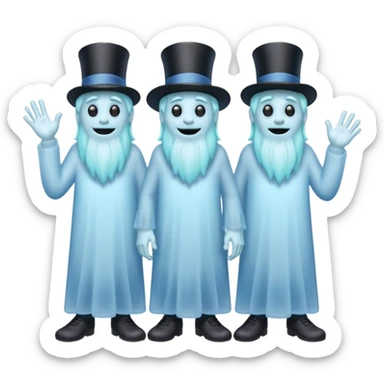 Hitchhiking ghosts sticker
