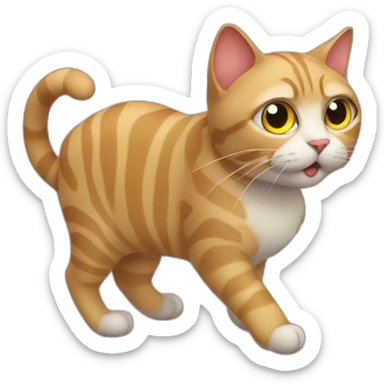 Cat-with-lazer sticker