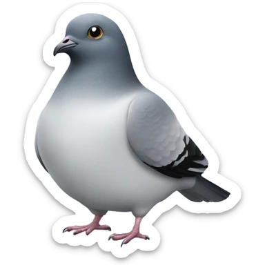 Fat pigeon emoji sticker