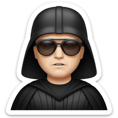 Dark vador Ève-Charlotte des lunnettes noires sticker