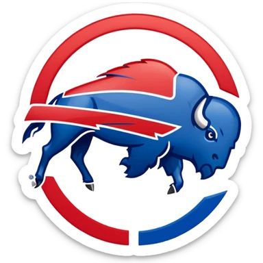 Buffalo Bills Playoff 2026 Logo sticker