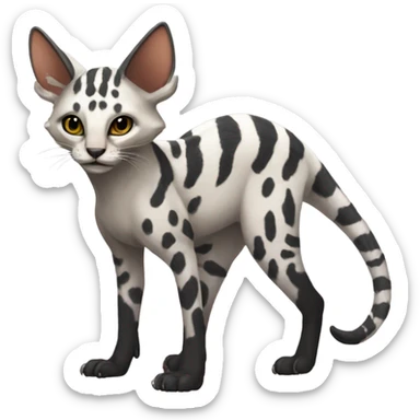 Modern Feral Rare Fantasy Vernid-Trico-species by LiLaiRa, random markings, full body sticker