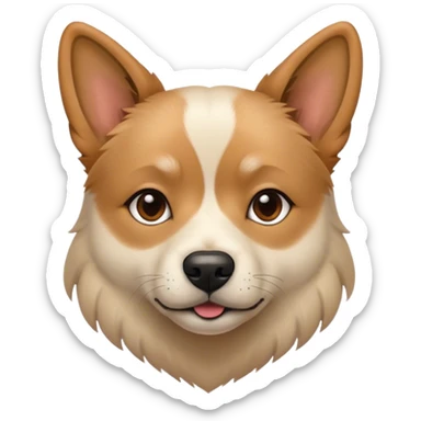 Masculine lesbian dog sticker