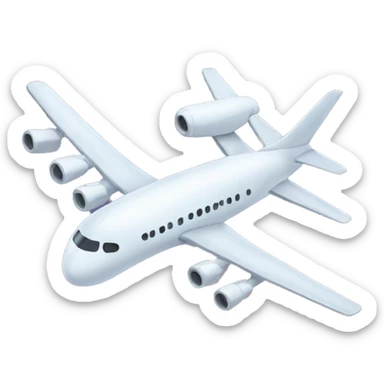 Ghost on a plane  sticker