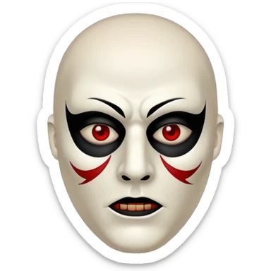 horror masked man sticker