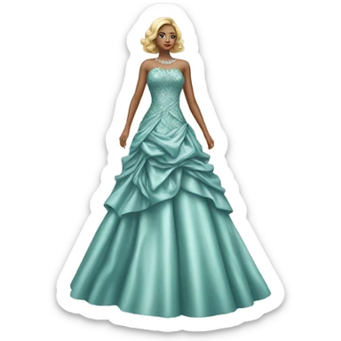 Hyper Realistic detailed luxury dress sticker