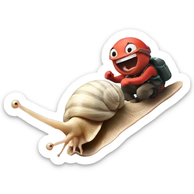 Snails racing at Mount Everest  sticker