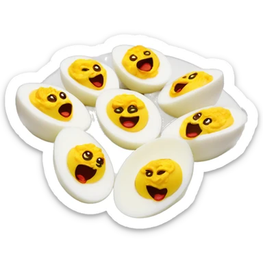 deviled eggs with paprika  sticker