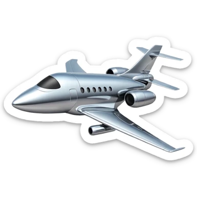 Create a jet flaying emoji sticker