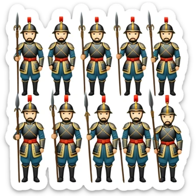 qing dynasty army sticker