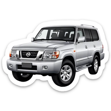 Nissan Patrol y62 - Nissan (Model Year: 2022) (Iconic colour: Silver) sticker