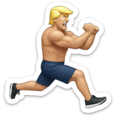 Trump Exercising sticker