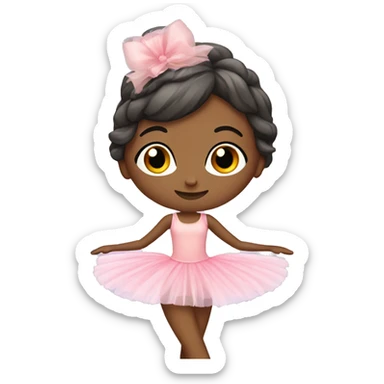 Pretty ballerina with tutu sticker