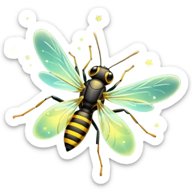 fireflies sticker