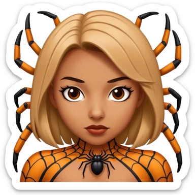 Spider girl sticker