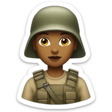 Les filles a la guerre sticker