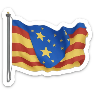 The azotés flag sticker
