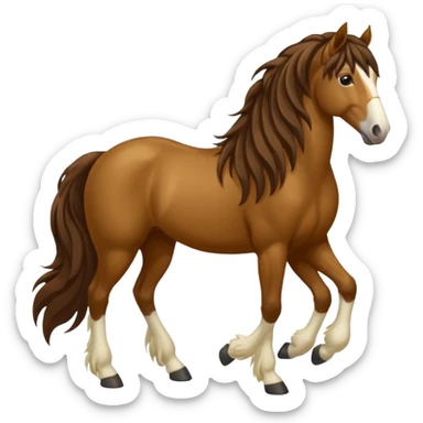 Bay gypsy cob sticker
