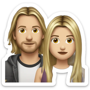 Riley hawk and Frances cobain sticker