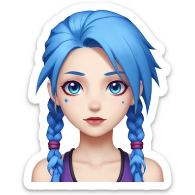 Jinx from League Of Legend sticker